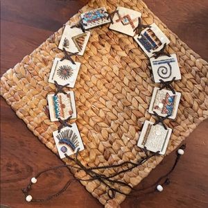 Chico’s leather beaded belt